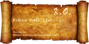 Kobza Odília névjegykártya